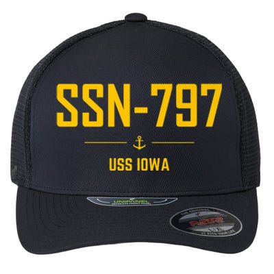 SSN797 USS Iowa Flexfit Unipanel Trucker Cap