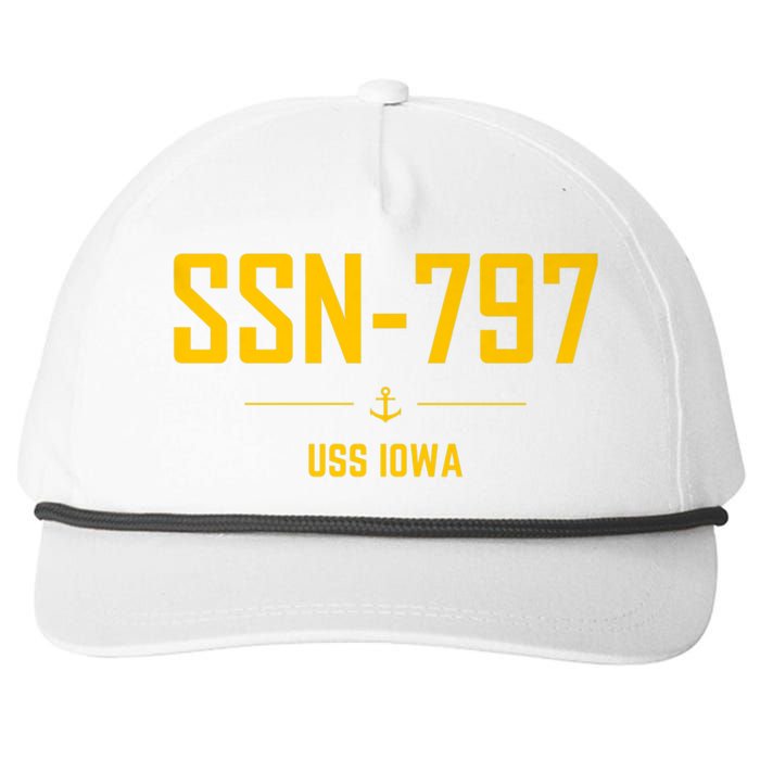 SSN797 USS Iowa Snapback Five-Panel Rope Hat