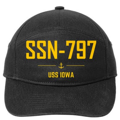 SSN797 USS Iowa 7-Panel Snapback Hat