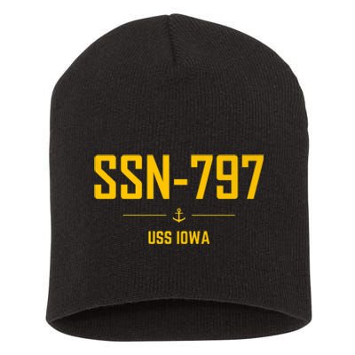 SSN797 USS Iowa Short Acrylic Beanie