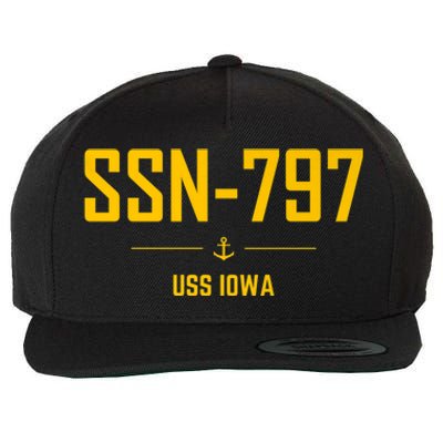 SSN797 USS Iowa Wool Snapback Cap