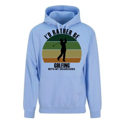 Special Unique Id Rather Be Golfing My Grandsons Gift Unisex Surf Hoodie