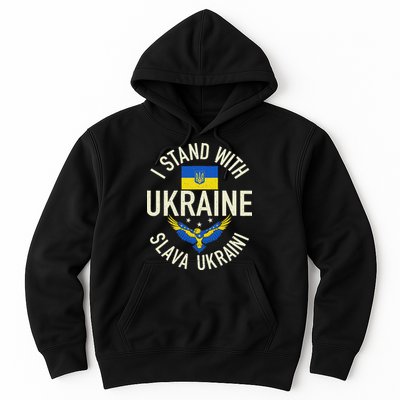 Support Ukraine I Stand With Ukraine Ukrainian Flag Patriot Hoodie