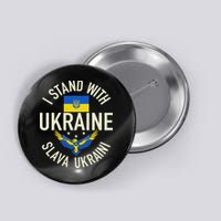Support Ukraine I Stand With Ukraine Ukrainian Flag Patriot Button