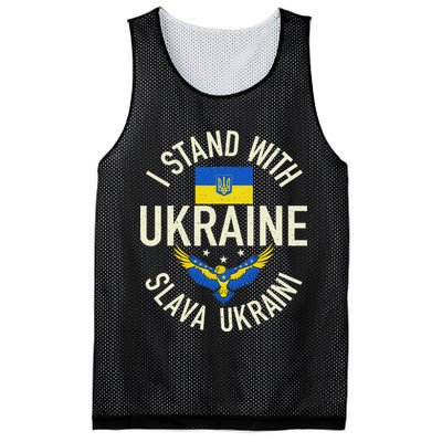 Support Ukraine I Stand With Ukraine Ukrainian Flag Patriot Mesh Reversible Basketball Jersey Tank