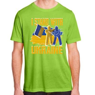 Support Ukraine I Stand With Ukraine Ukrainian Flag Clays Funny Gift Adult ChromaSoft Performance T-Shirt