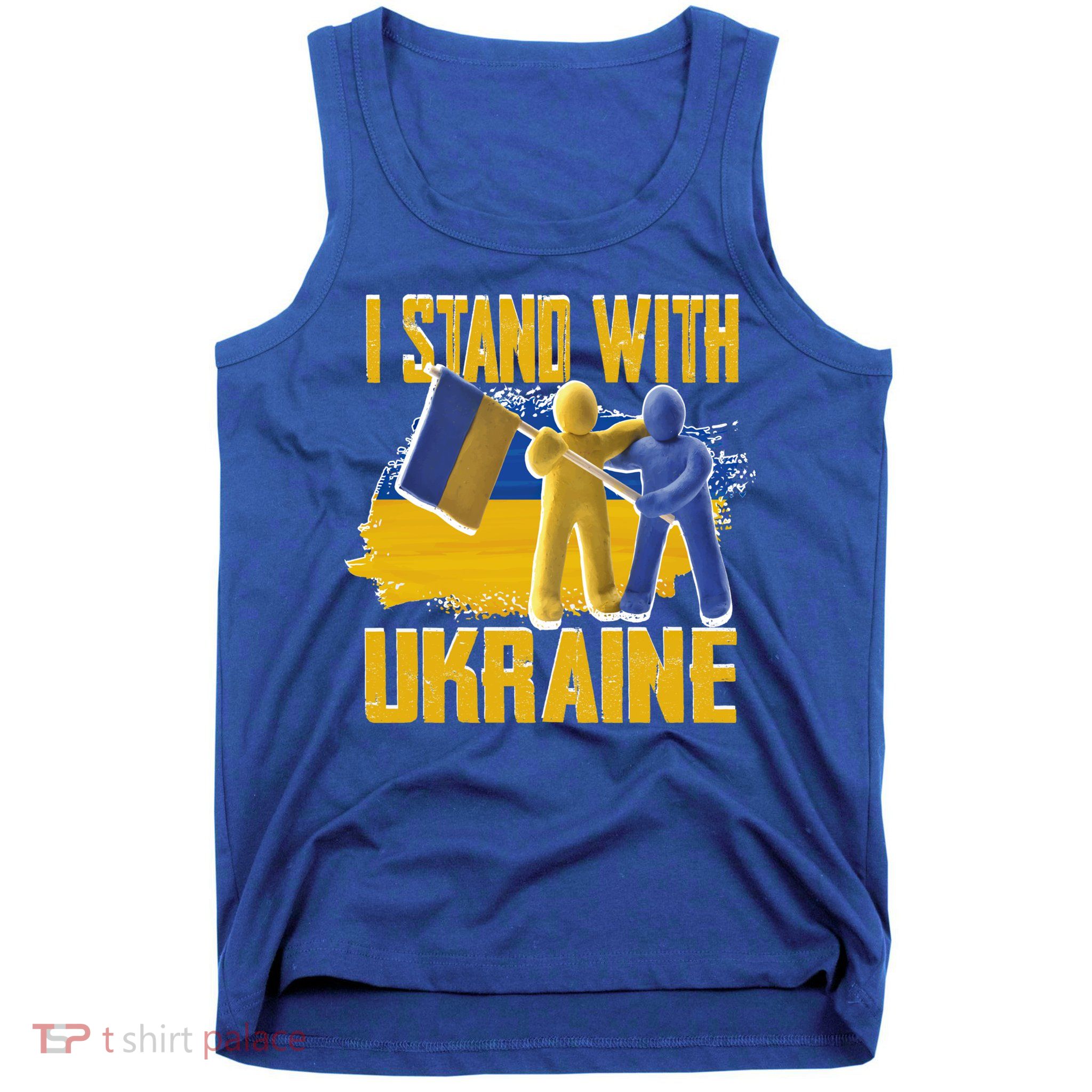 Support Ukraine I Stand With Ukraine Ukrainian Flag Clays Great Gift Tank Top