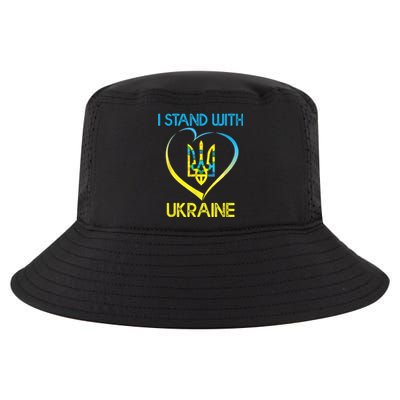 Support Ukraine I Stand With Ukraine Ukrainian Flag Gift Cool Comfort Performance Bucket Hat