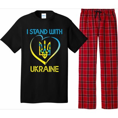 Support Ukraine I Stand With Ukraine Ukrainian Flag Gift Pajama Set