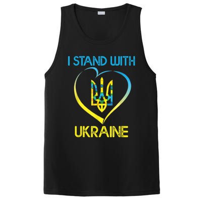 Support Ukraine I Stand With Ukraine Ukrainian Flag Gift PosiCharge Competitor Tank