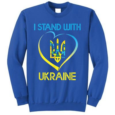 Support Ukraine I Stand With Ukraine Ukrainian Flag Gift Sweatshirt