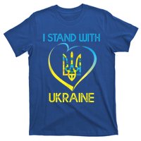 Support Ukraine I Stand With Ukraine Ukrainian Flag Gift T-Shirt