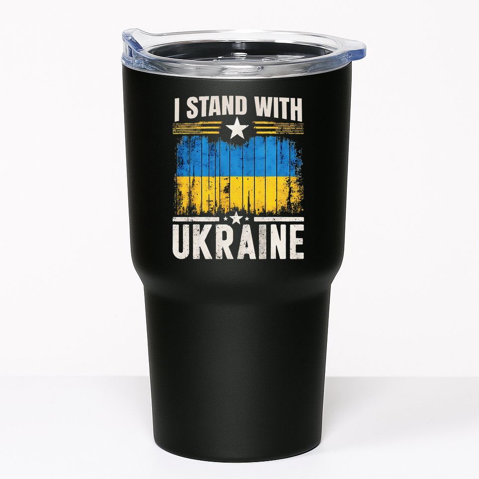 Support Ukraine I Stand With Ukraine Ukrainian Flag Tumbler
