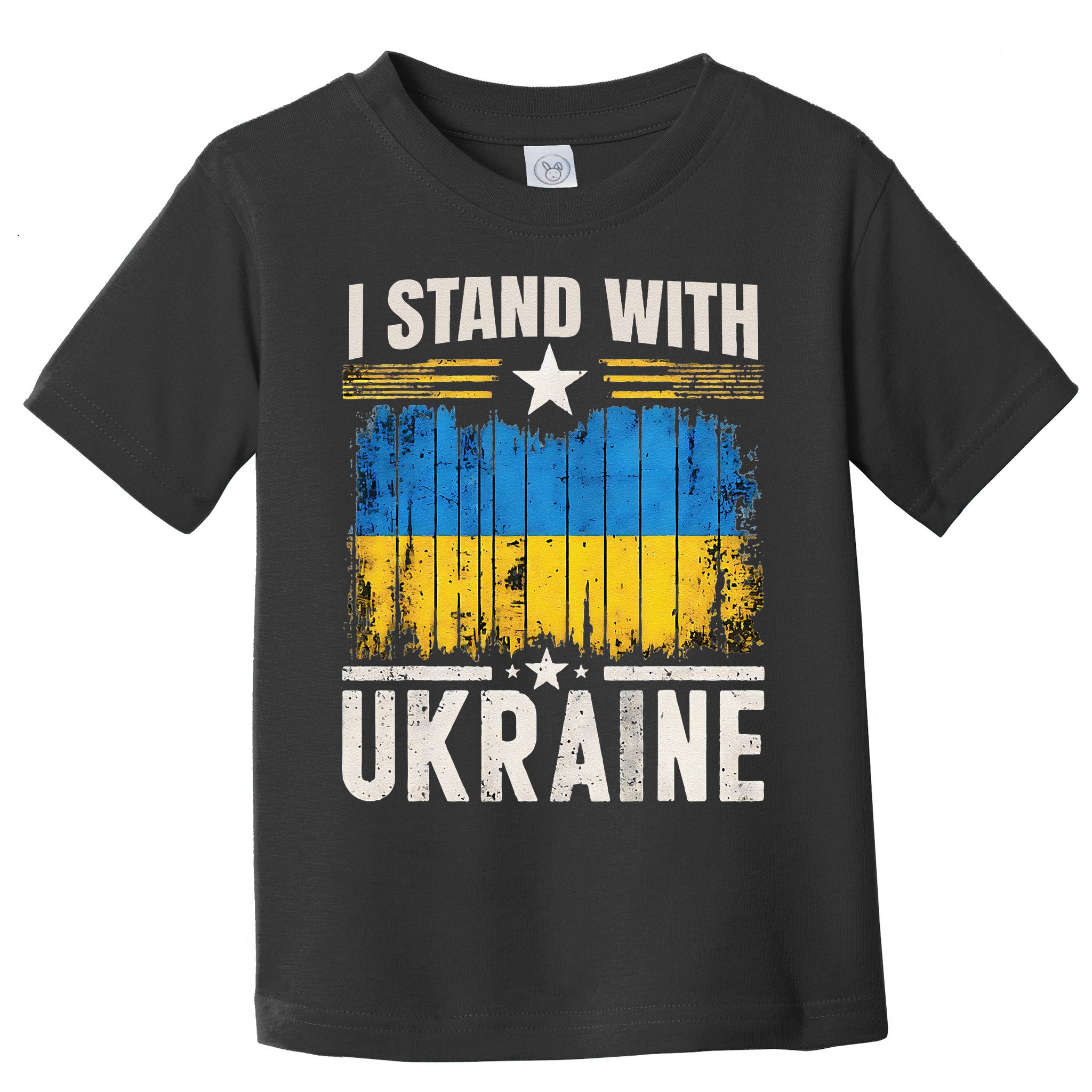 Support Ukraine I Stand With Ukraine Ukrainian Flag Toddler T-Shirt