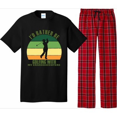 Sincere Unique Id Rather Be Golfing My Granddaughters Cool Gift Pajama Set