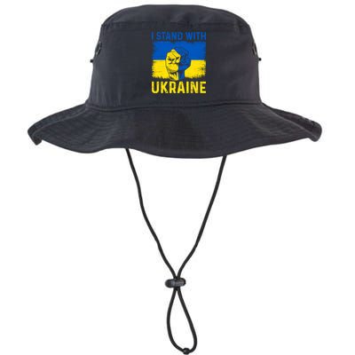 Support Ukraine I Stand With Ukraine Ukrainian Flag Meaningful Gift Bucket Hat