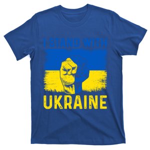 Support Ukraine I Stand With Ukraine Ukrainian Flag Meaningful Gift T-Shirt