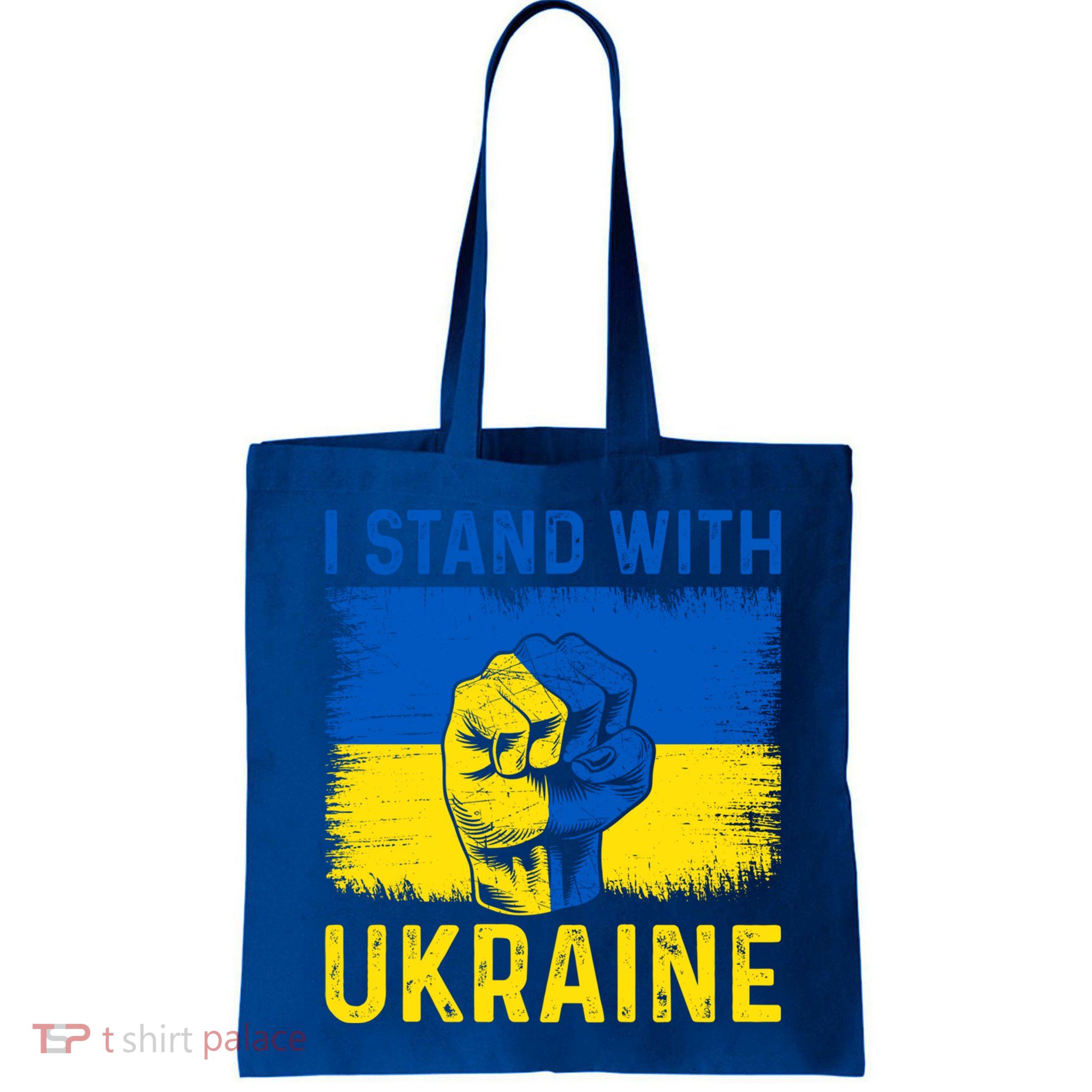 Support Ukraine I Stand With Ukraine Ukrainian Flag Meaningful Gift Bag