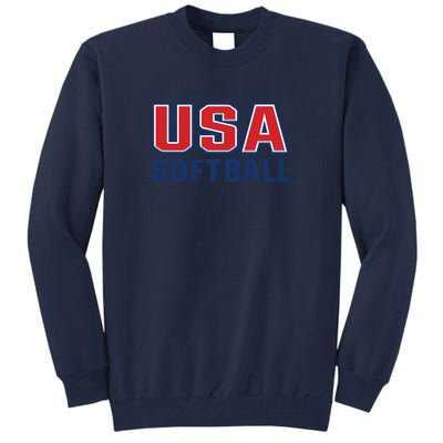 Softball USA I Love Softball Tall Sweatshirt