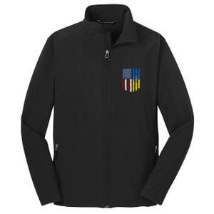 Support Ukraine I Stand With Ukraine Ukrainian Flag 10 Core Soft Shell Jacket