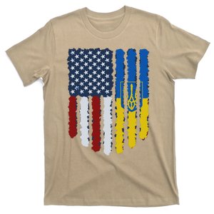 Support Ukraine I Stand With Ukraine Ukrainian Flag 10 T-Shirt