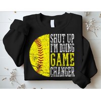 Shut Up I'm Doing Game Changer Funny Baseball Player Sweatshirt