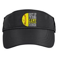 Shut Up I'm Doing Game Changer Funny Baseball Player Adult Drive Performance Visor