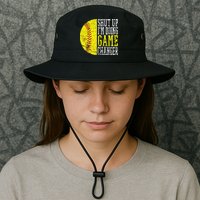Shut Up I'm Doing Game Changer Funny Baseball Player Bucket Hat
