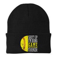 Shut Up I'm Doing Game Changer Funny Baseball Player Beanie