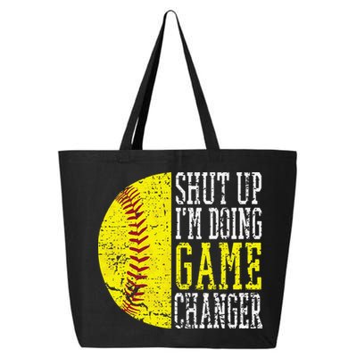 Shut Up I'm Doing Game Changer Funny Baseball Player 25L Jumbo Tote