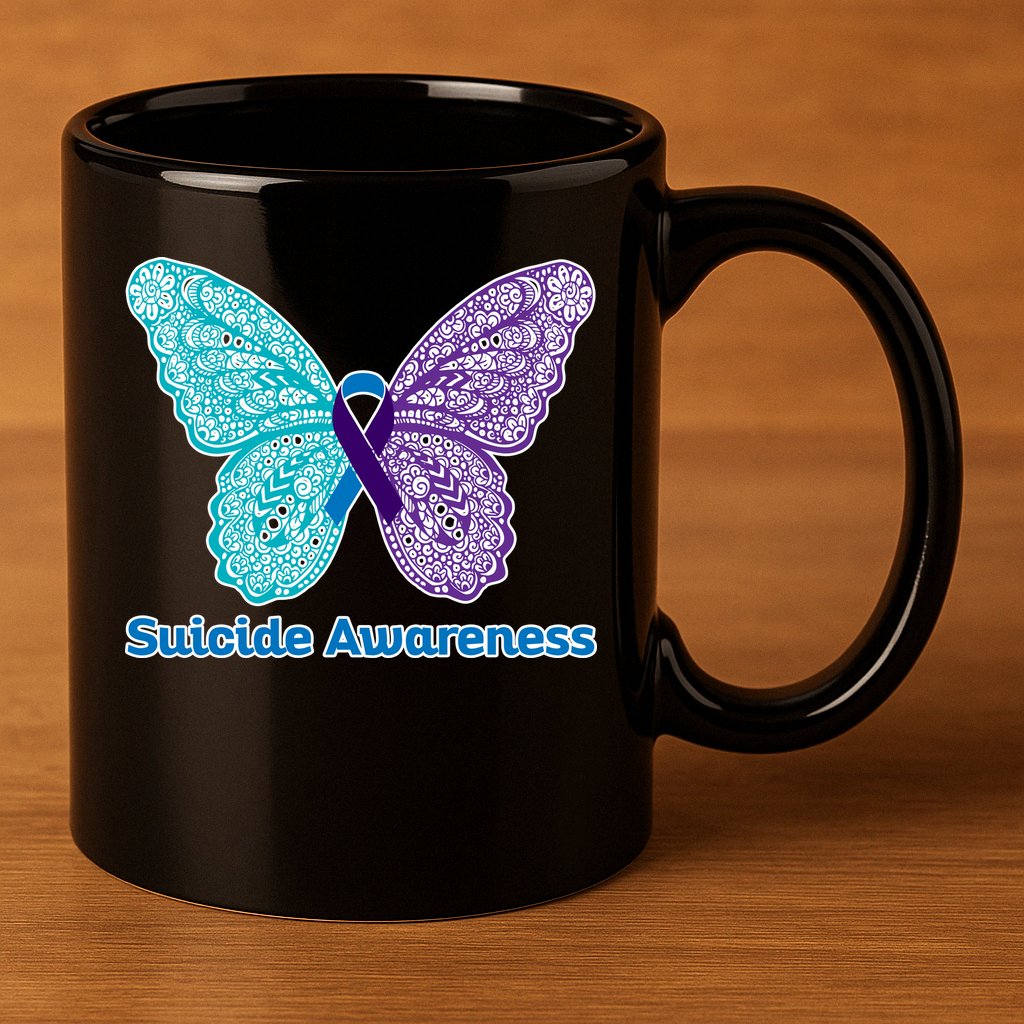 Suicide Awareness 11oz C Handle Ceramic Mug