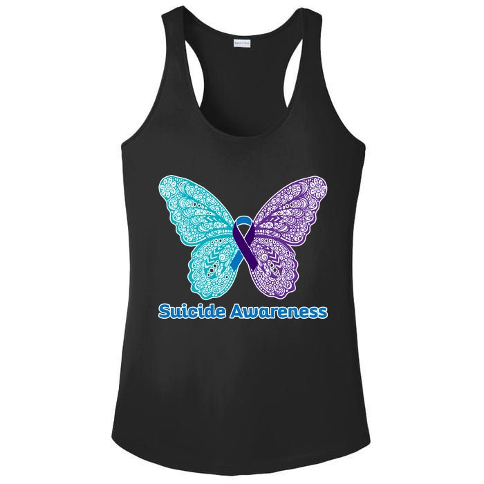 Suicide Awareness Ladies PosiCharge Competitor Racerback Tank