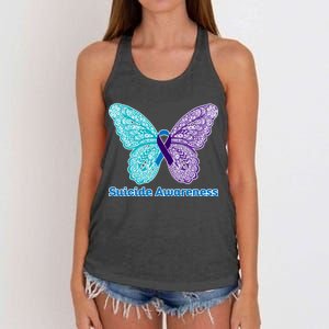 Suicide Awareness Women's Knotted Racerback Tank