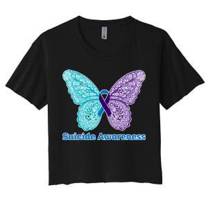 Suicide Awareness Women's Crop Top Tee