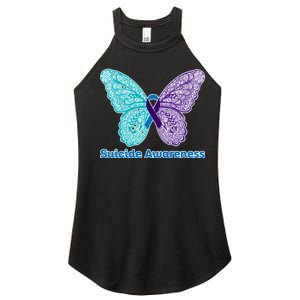 Suicide Awareness Women's Perfect Tri Rocker Tank