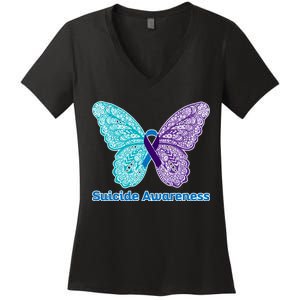 Suicide Awareness Women's V-Neck T-Shirt