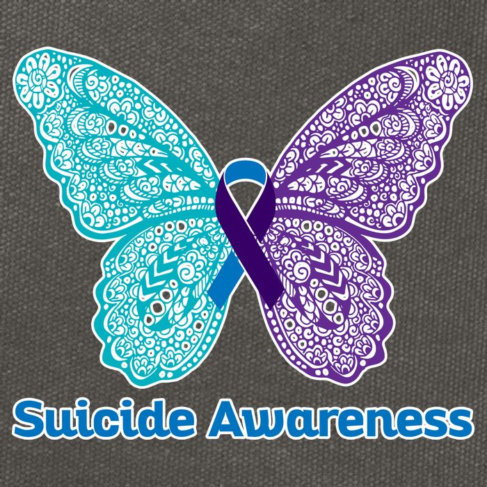 Suicide Awareness Cotton Canvas Backpack