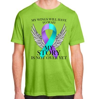 Suicide Prevention Angel Wings Ribbon Adult ChromaSoft Performance T-Shirt