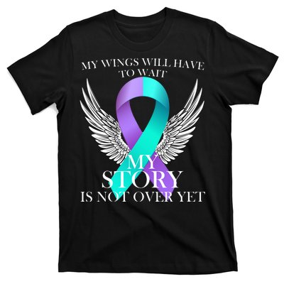 Suicide Prevention Angel Wings Ribbon T-Shirt