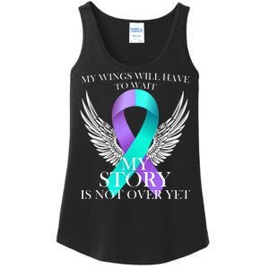 Suicide Prevention Angel Wings Ribbon Ladies Essential Tank