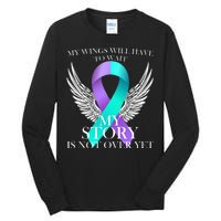 Suicide Prevention Angel Wings Ribbon Tall Long Sleeve T-Shirt