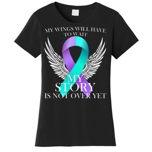 Suicide Prevention Angel Wings Ribbon Women's T-Shirt