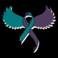 Suicide Prevention Angle Wings Awareness Ribbon Cooling Performance Crew T-Shirt
