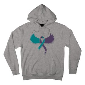 Suicide Prevention Angle Wings Awareness Ribbon Hoodie