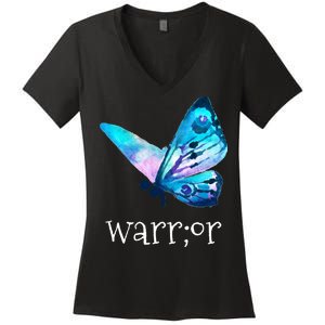 Suicide Prevention Awareness Women's V-Neck T-Shirt