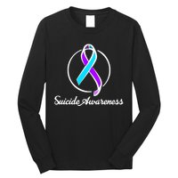 Suicide Prevention Awareness Ribbon Long Sleeve Shirt