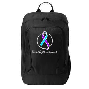 Suicide Prevention Awareness Ribbon City Backpack