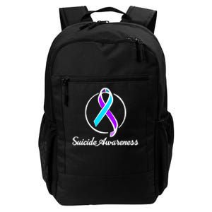 Suicide Prevention Awareness Ribbon Daily Commute Backpack