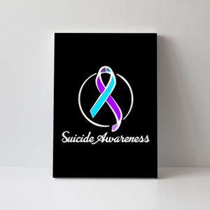 Suicide Prevention Awareness Ribbon Canvas