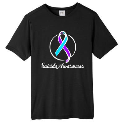 Suicide Prevention Awareness Ribbon Tall Fusion ChromaSoft Performance T-Shirt